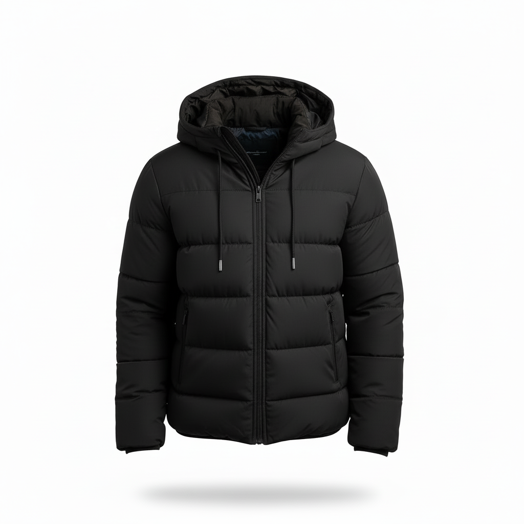 Herren Casual Kapuzenjacke – Gefütterte Winterjacke Für Alltag & Pendeln