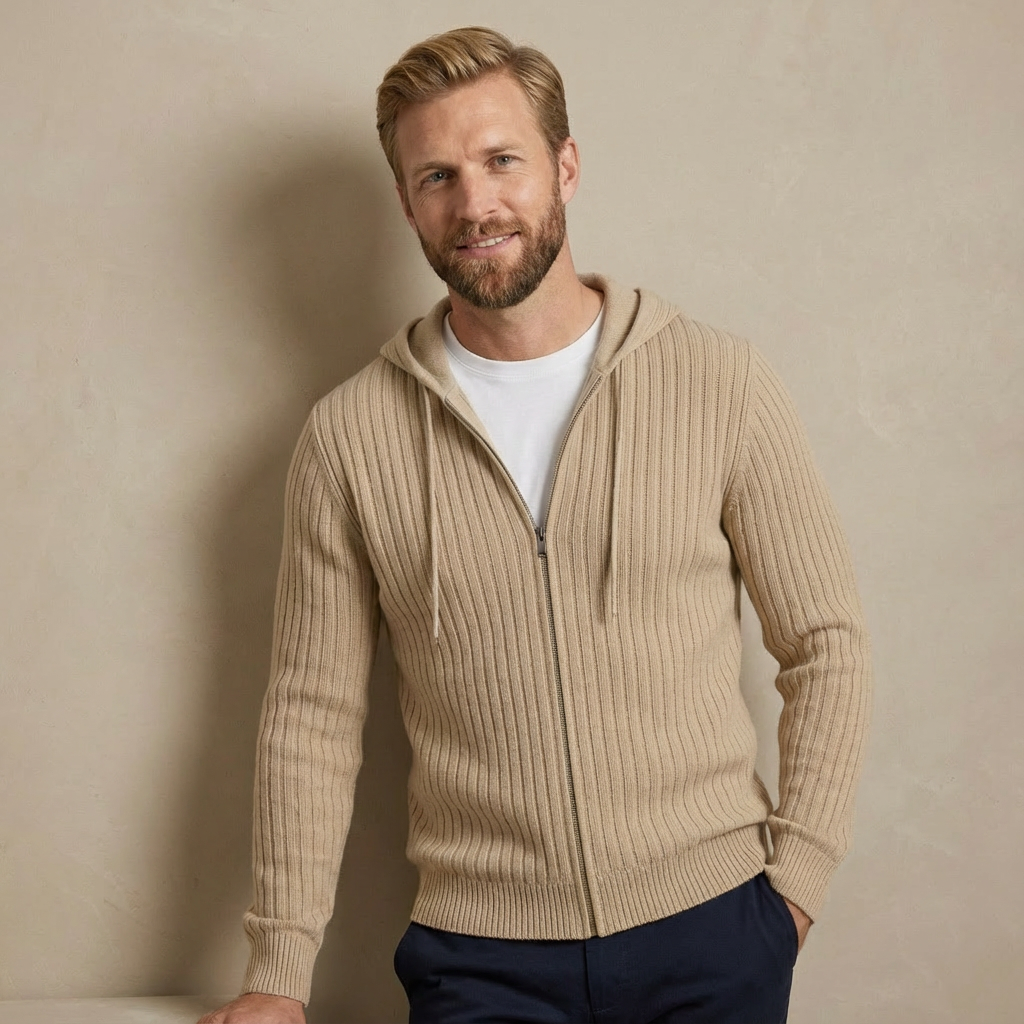 Luxuriöser Kaschmir Hoodie – Zeitloser Zip-Hoodie aus 100 % Reinem Kaschmir