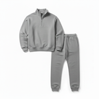 Herren Half-Zip Trainingsanzug Set – Lässiger Athleisure-Jogginganzug Für Zuhause, Gym & Freizeit