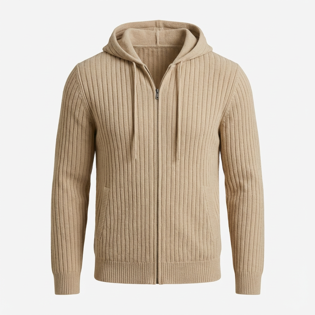 Luxuriöser Kaschmir Hoodie – Zeitloser Zip-Hoodie aus 100 % Reinem Kaschmir