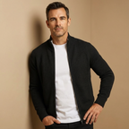 Herren Zip Cardigan – Moderner Strick mit Vollreißverschluss Für Alltag & Büro