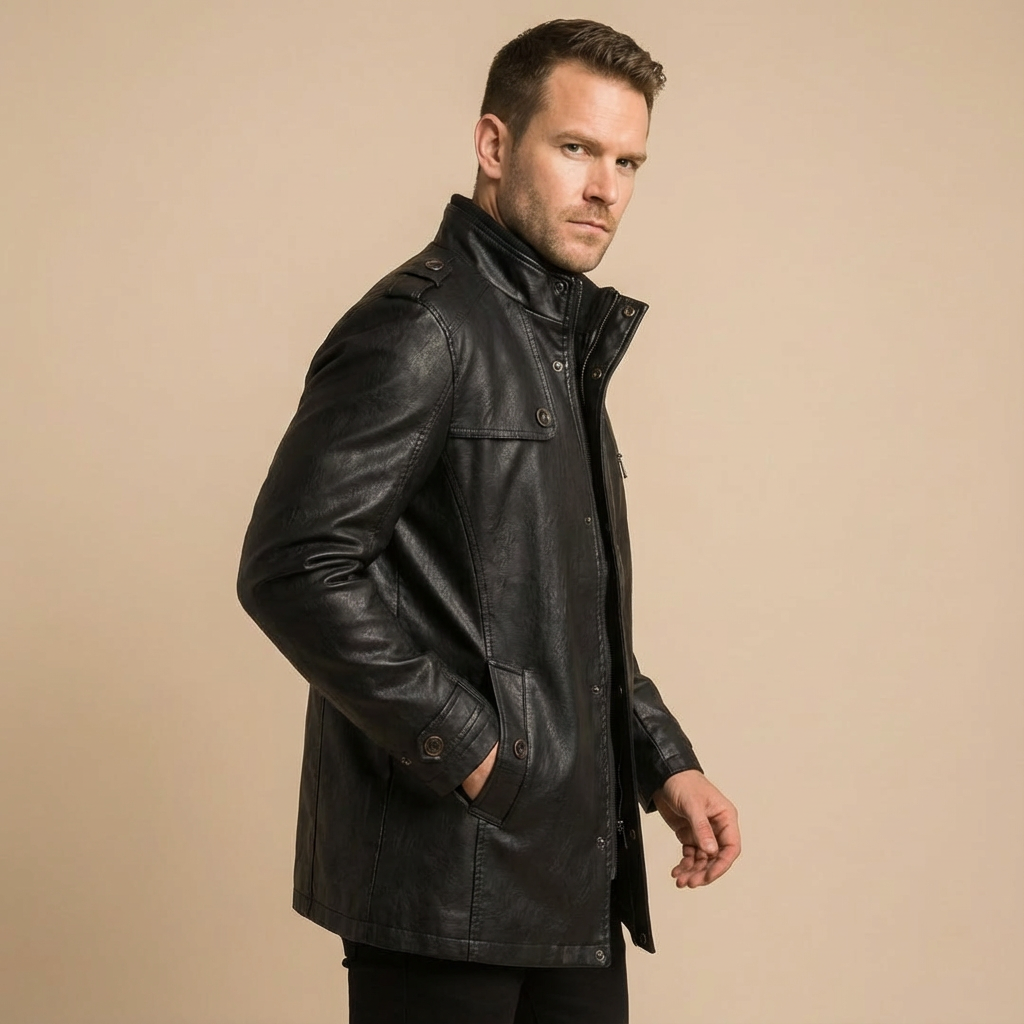 Herren Winterjacke – Wetterfest Warm Strapazierfähig Gürteljacke