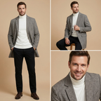 Herren Wollmantel Kariert – Eleganter Plaid Wintermantel Mit Wollmischung & Modernem Slim Fit