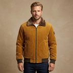 Herren Cordjacke Mit Sherpa-Futter – Gefütterte Winterjacke Für Alltag & Freizeit