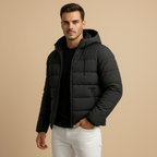 Herren Casual Kapuzenjacke – Gefütterte Winterjacke Für Alltag & Pendeln