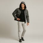 Herren Casual Kapuzenjacke – Gefütterte Winterjacke Für Alltag & Pendeln