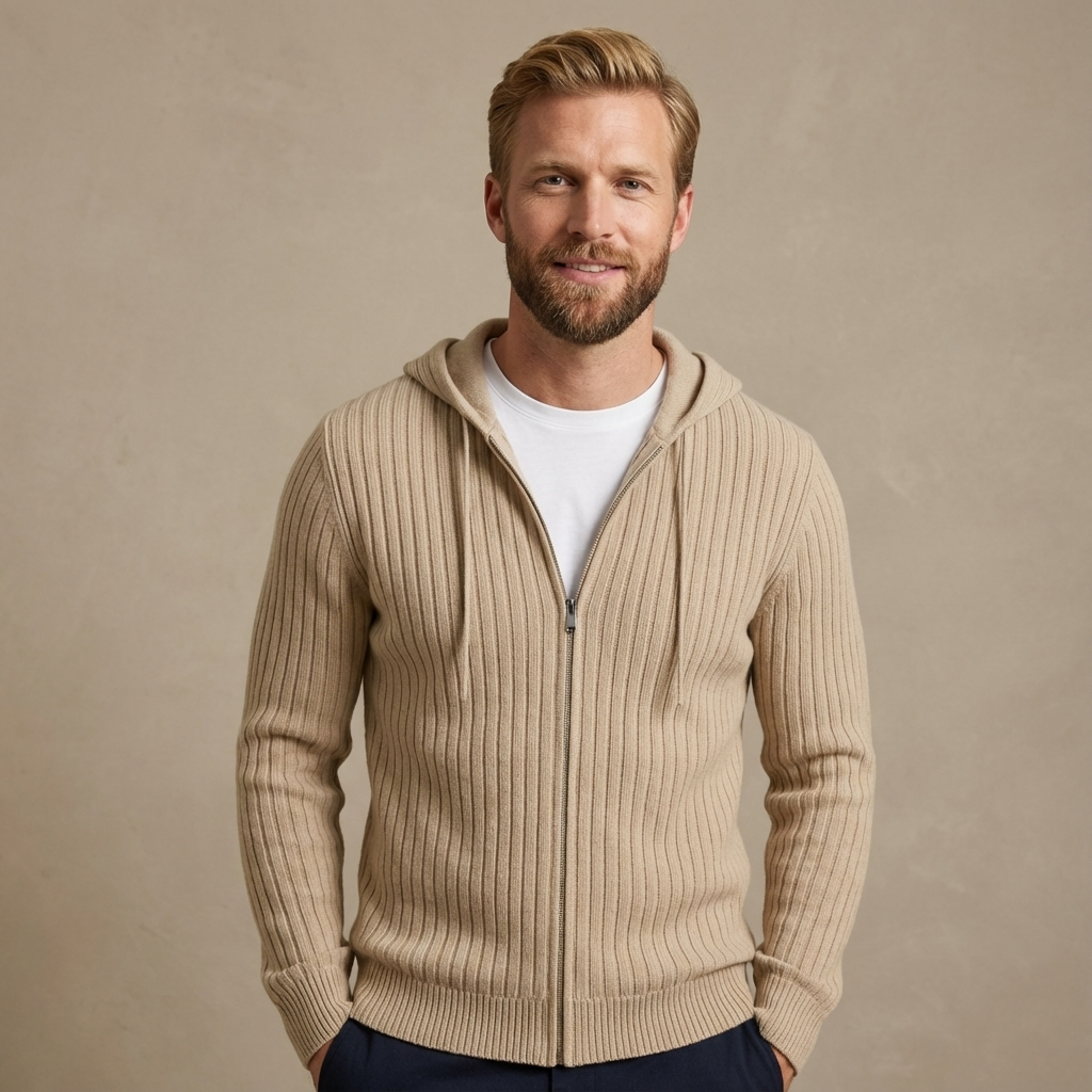 Luxuriöser Kaschmir Hoodie – Zeitloser Zip-Hoodie aus 100 % Reinem Kaschmir