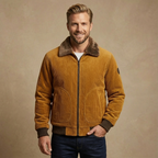 Herren Cordjacke Mit Sherpa-Futter – Gefütterte Winterjacke Für Alltag & Freizeit