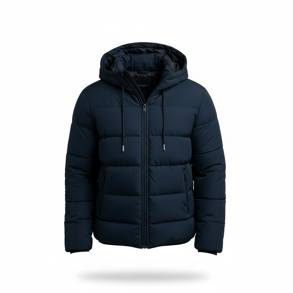 Herren Casual Kapuzenjacke – Gefütterte Winterjacke Für Alltag & Pendeln