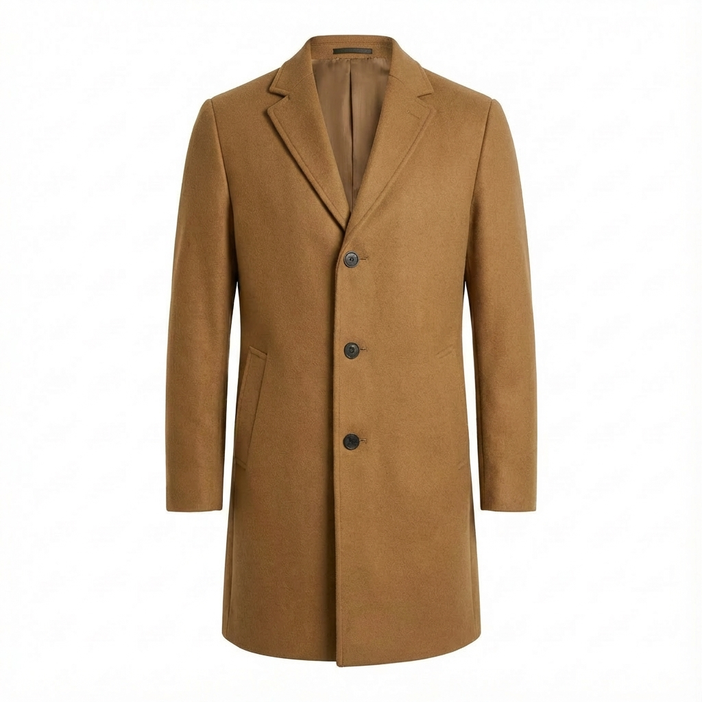 Herren Mid-Length Trenchcoat – Moderner Mantel Für Business & Alltag