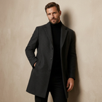 Herren Mid-Length Trenchcoat – Moderner Mantel Für Business & Alltag