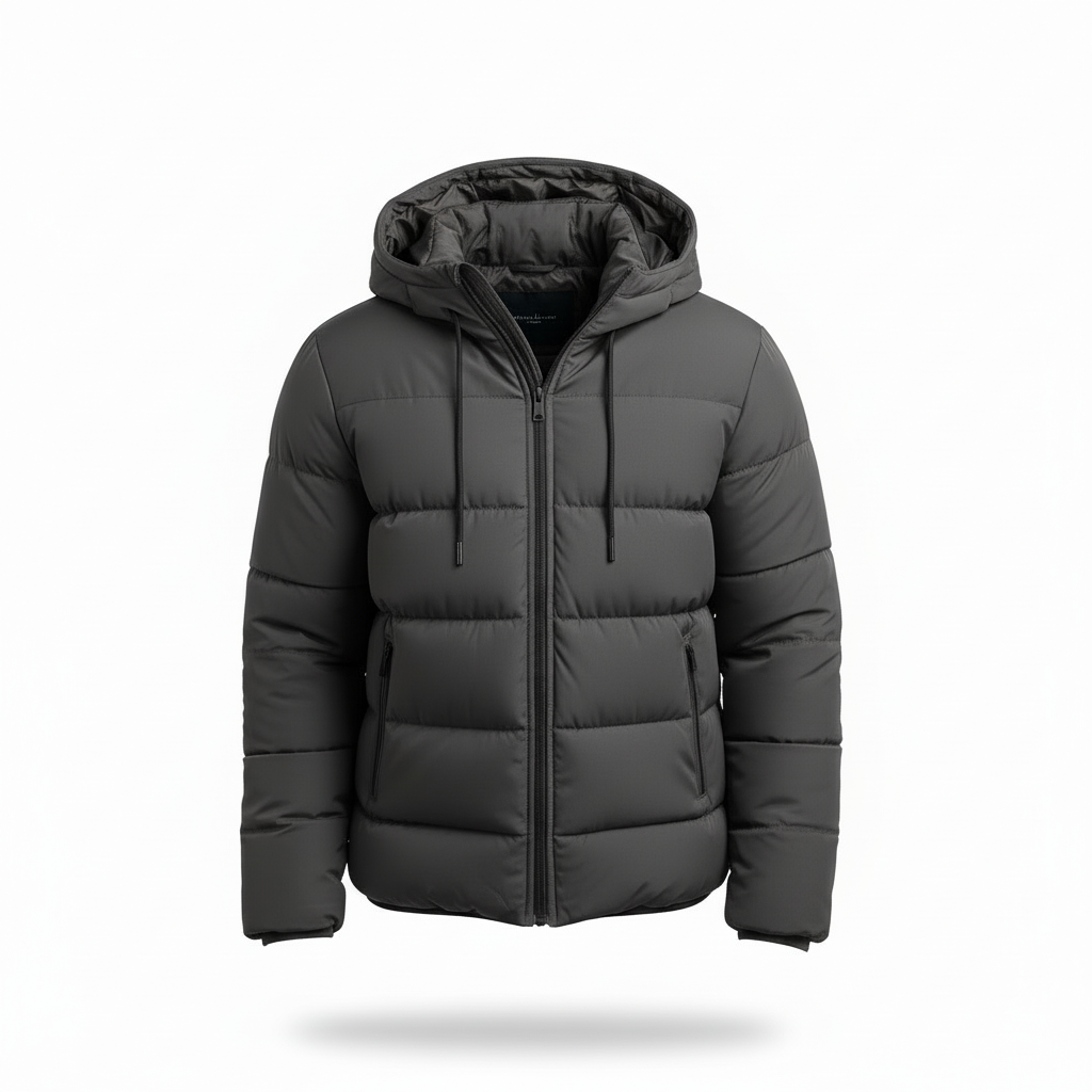 Herren Casual Kapuzenjacke – Gefütterte Winterjacke Für Alltag & Pendeln