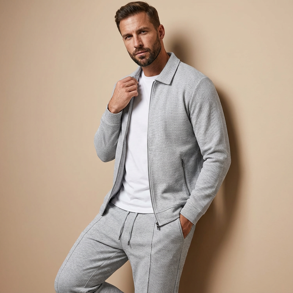 Herren Zweiteiler Set – Raffiniertes Co-Ord Für Mühelosen Alltagsstil