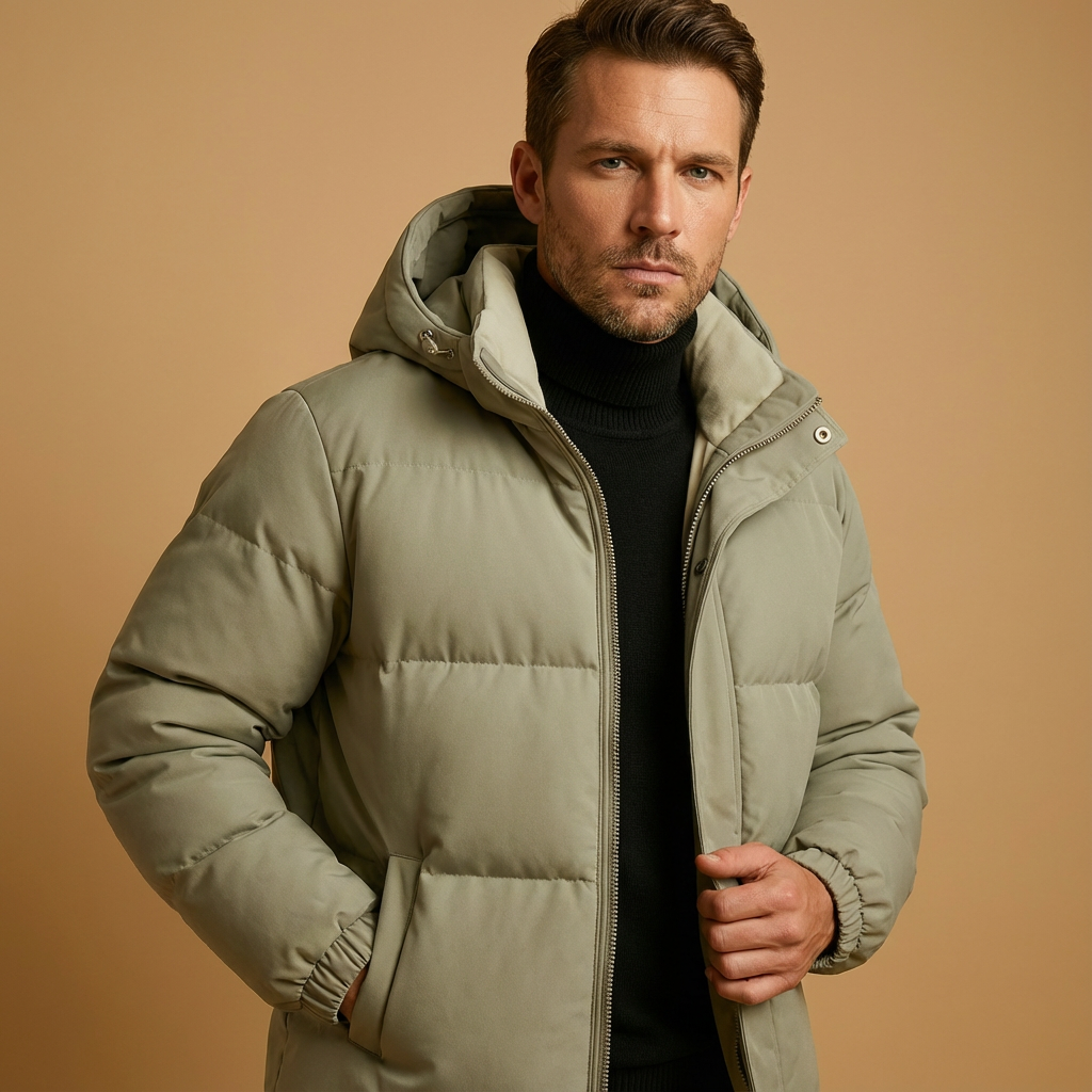 Herren Pufferjacke Mit Kapuze – Leichte Steppjacke Für Winter & Alltag