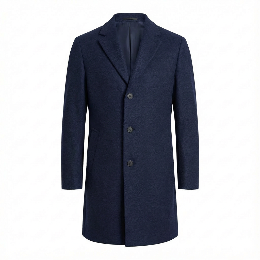 Herren Mid-Length Trenchcoat – Moderner Mantel Für Business & Alltag