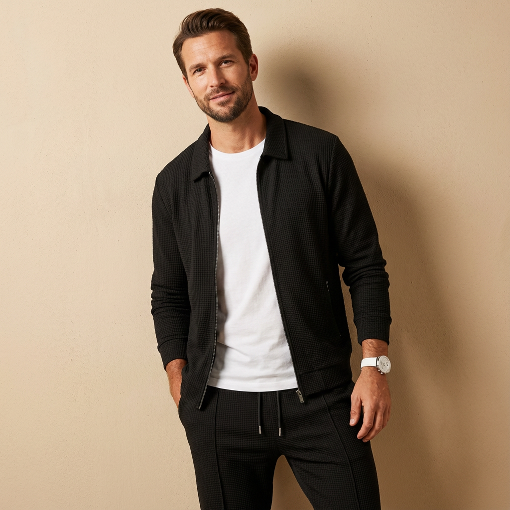 Herren Zweiteiler Set – Raffiniertes Co-Ord Für Mühelosen Alltagsstil