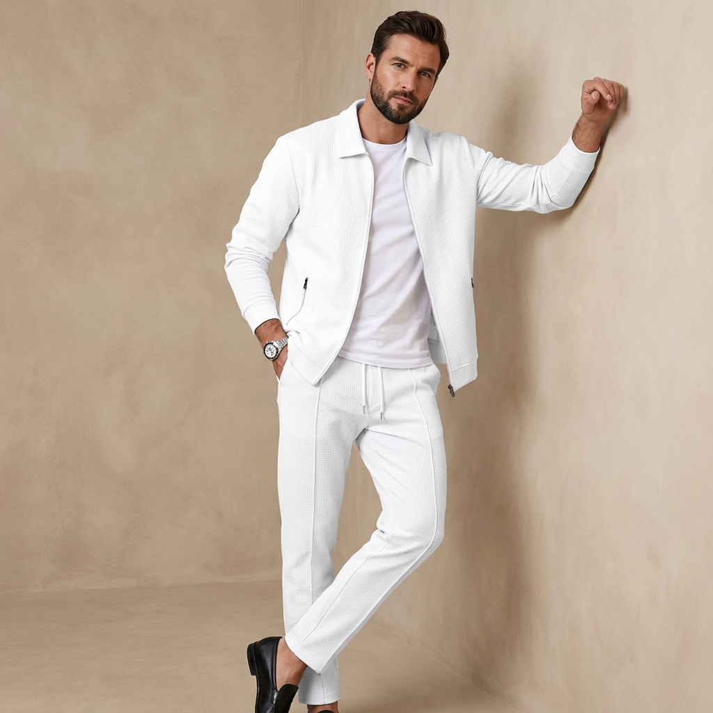 Herren Zweiteiler Set – Raffiniertes Co-Ord Für Mühelosen Alltagsstil