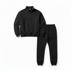 Herren Half-Zip Trainingsanzug Set – Lässiger Athleisure-Jogginganzug Für Zuhause, Gym & Freizeit