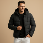 Herren Casual Kapuzenjacke – Gefütterte Winterjacke Für Alltag & Pendeln