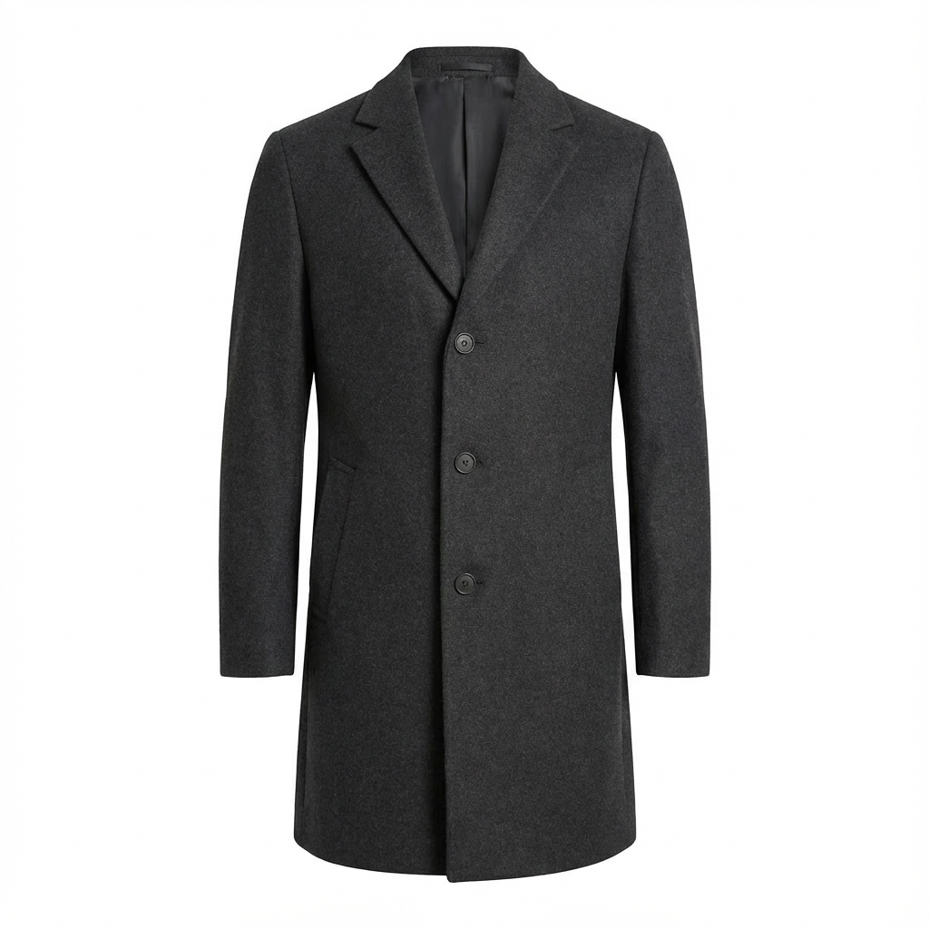 Herren Mid-Length Trenchcoat – Moderner Mantel Für Business & Alltag