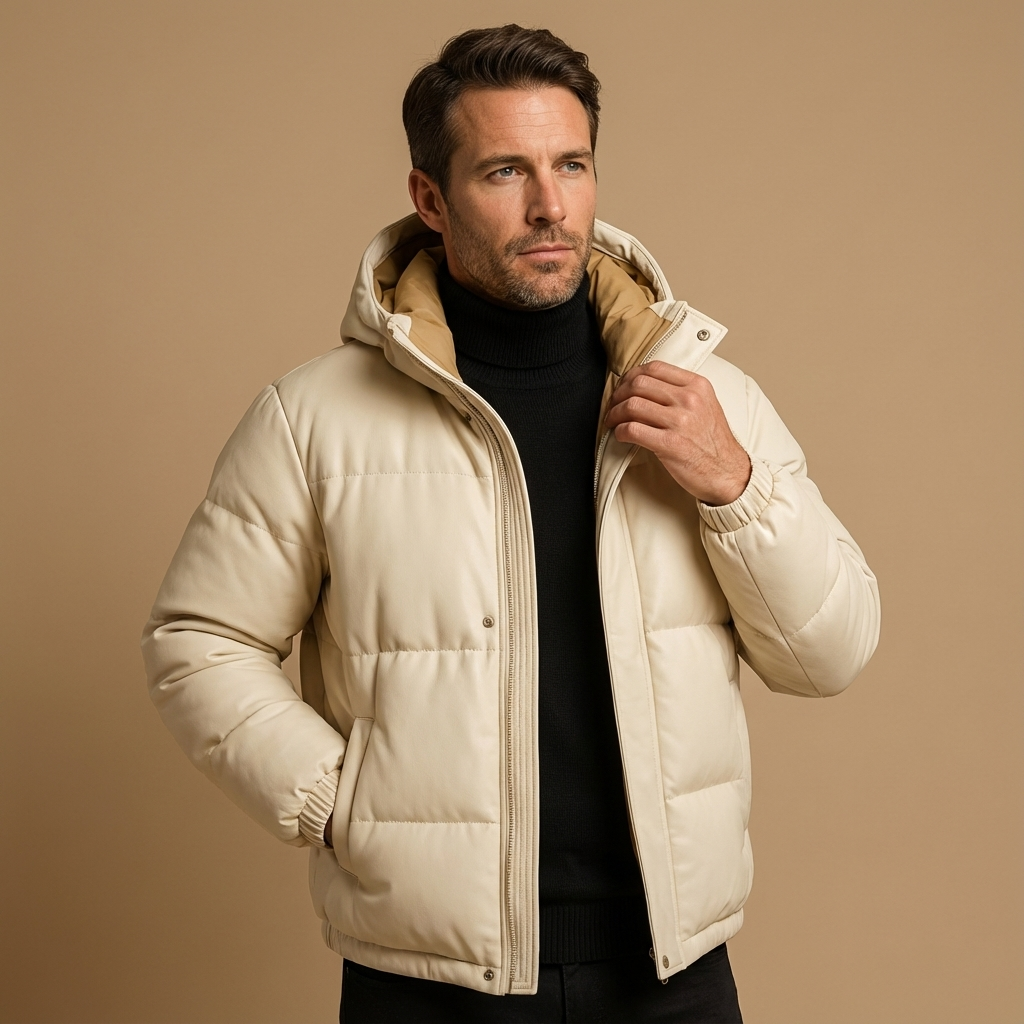 Herren Pufferjacke Mit Kapuze – Leichte Steppjacke Für Winter & Alltag
